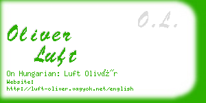 oliver luft business card